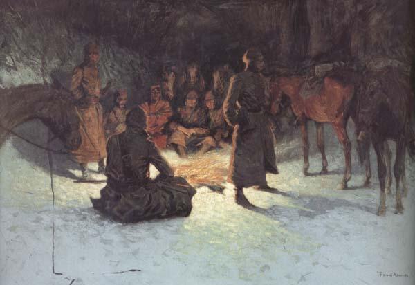 Frederic Remington A Halt in the Wilderness (mk43)